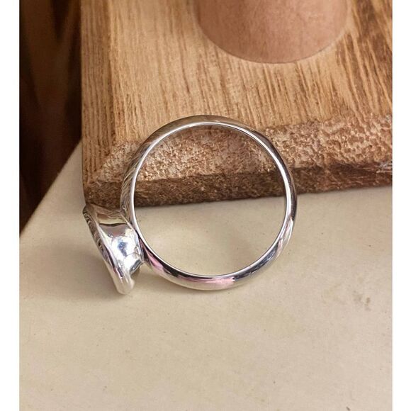 Brass and Rhodium Plated AAA Clear CZ Silver Ring Size 6,7,8,9 - Picture 7 of 9